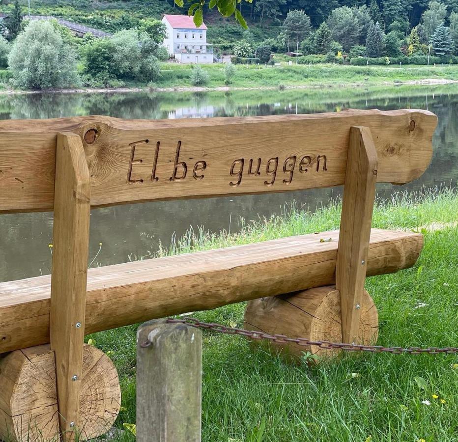 Elbpension & Ferienwohnung Saechsische Schweiz 皮尔纳 外观 照片