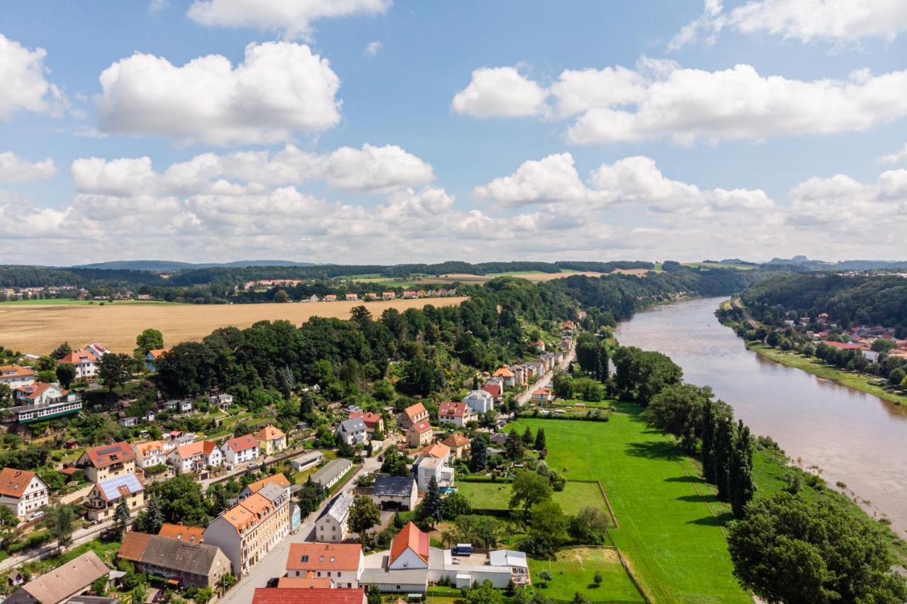 Elbpension & Ferienwohnung Saechsische Schweiz 皮尔纳 外观 照片