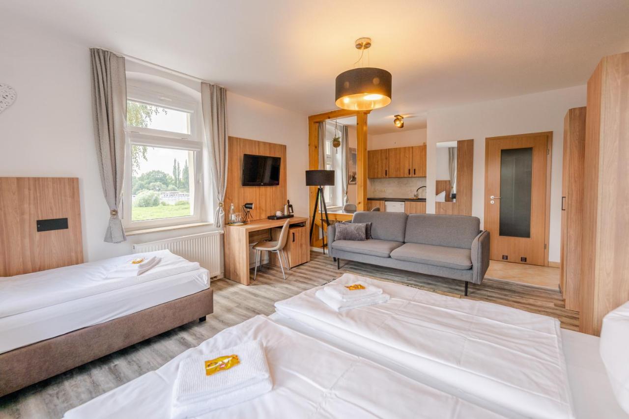 Elbpension & Ferienwohnung Saechsische Schweiz 皮尔纳 外观 照片